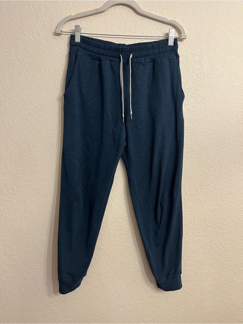 Vuori Dark Navy Joggers with White Drawstring